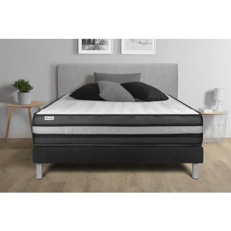 Matratzenset VITAL POWER ZEN 180 x 200 cm Bettrahmen Kit schwarz