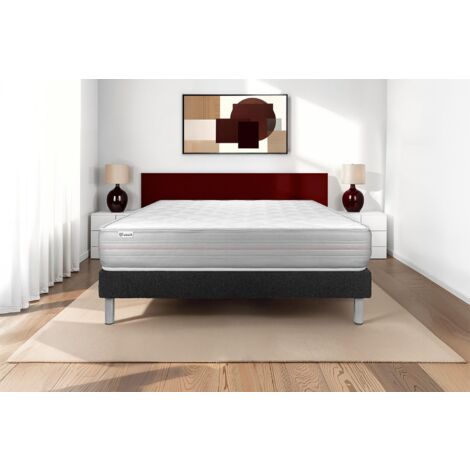 Matratzenset VITALMEMO 135 x 190 cm Bettrahmen Kit schwarz