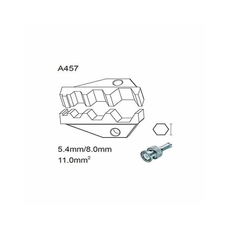 

Matrice de crimpado para conectores coaxiales 5,4mm/8mm/11mm