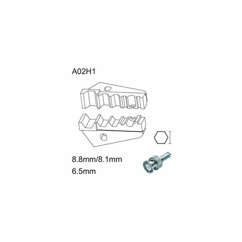 

Matrice de crimpado para conectores coaxiales 8,8mm/8,1mm/6,5mm