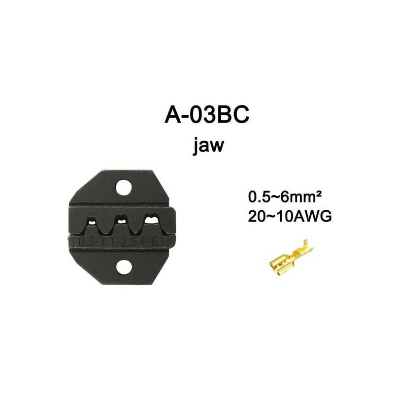 

Errebi Group - Matrice de crimpado para faston sez. 0.5-6 mmq 20-10 AWG
