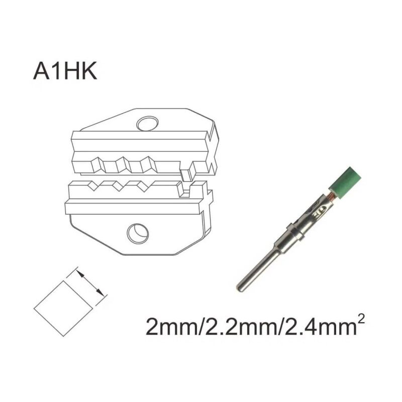 

Errebi Group - Matrice de crimpado para terminales torneados 2 mm 2,2 mm 2,4 mm