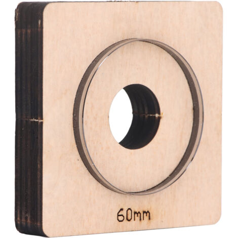 Matrice de découpe du cuir, 60mm de diamètre, forme ronde creuse, moule de poinçonnage en acier allié de haute dureté