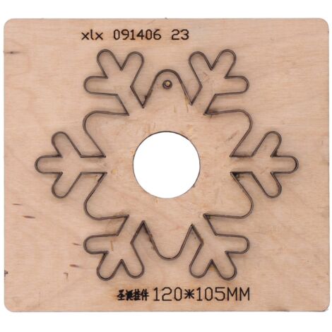 Matrice de poinçonnage du cuir, acier allié et flocon de neige de bouleau, découpe à la main pour étuis d'appareil photo de téléphone portable
