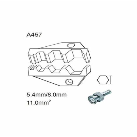 Matrice de sertissage pour connecteurs coaxiaux 5,4mm/8mm/11mm