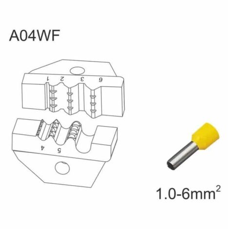 Matrice de sertissage pour pointes 1-6 mmq