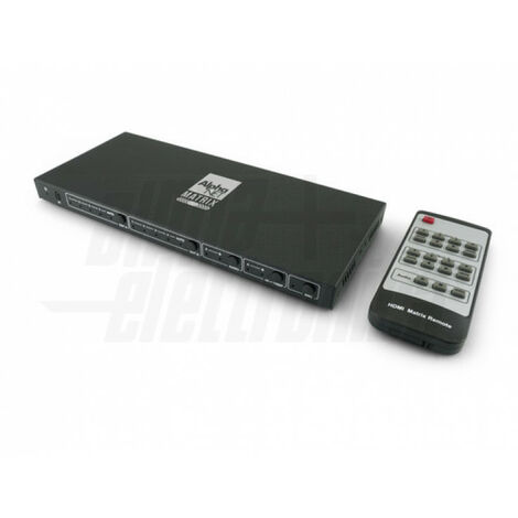 Matrice HDMI, 4 In-2 Out 4K60Hz, Con Scaler, Compatibile HDR-ARC, Estrazione audio