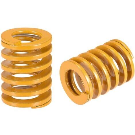 Matrice Ressort, 20mm OD 25mm Long 2Pcs Spiral Stamping Light Load Compression Die Ressorts pour Imprimante 3D Électrique Pièce, Jaune
