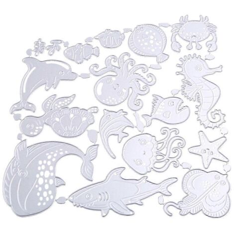 Matrices de découpe Animaux marins, pochoirs, moules en acier au carbone