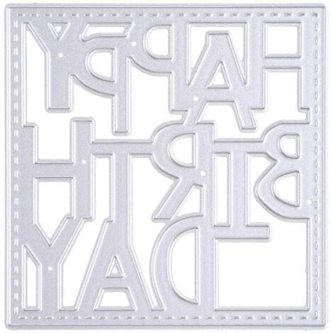 Matrices de découpe de mots, pochoir en métal à gaufrer, modèle de scrapbooking DIY pour filles
