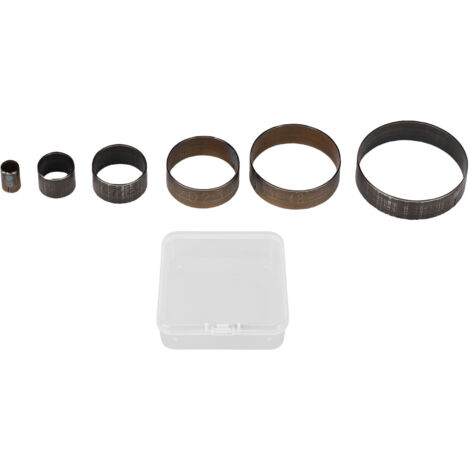 Matrices de découpe du cuir, ensemble d'outils de poinçonnage ronds en acier allié, diamètre 5mm 10mm 15mm 20mm 25mm 30mm 6 pièces