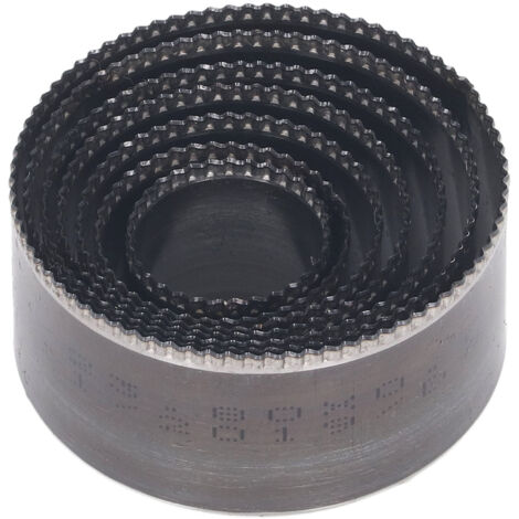 Matrices de découpe du cuir, moules de poinçonnage manuels ronds ondulés, outils artisanaux de bricolage en acier allié 7 pièces
