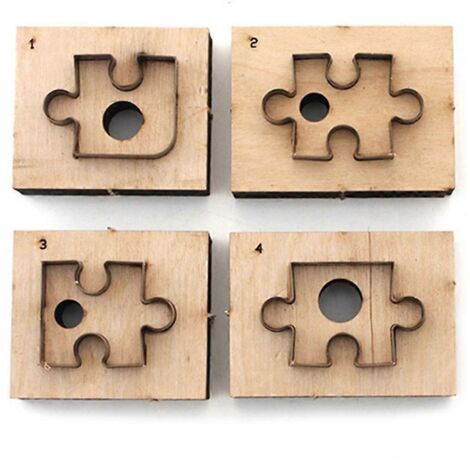 matrices de découpe en bois pour puzzle, scrapbooking, décoration et loisirs créatifs. Moule à découper.