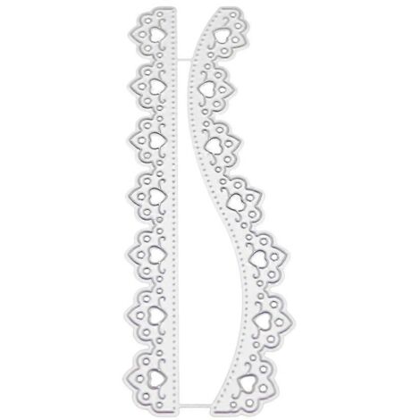 Matrices de découpe en métal dentelle, pochoirs, scrapbooking, tampons, gaufrage de cartes
