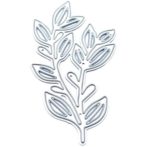Matrices de découpe en métal Feuilles ondulantes, pochoir de gaufrage, modèle de scrapbooking DIY