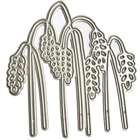 Matrices de découpe en métal motif blé, pochoir de gaufrage, pochoir pour scrapbooking et cartes