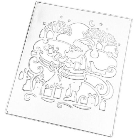Matrices de découpe en métal Père Noël pour scrapbooking et album photo à gaufrer soi-même