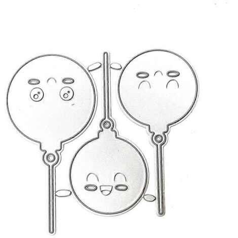 Matrices de découpe en métal pour ballons, pochoirs, scrapbooking, cartes en papier, moules et décoration en relief
