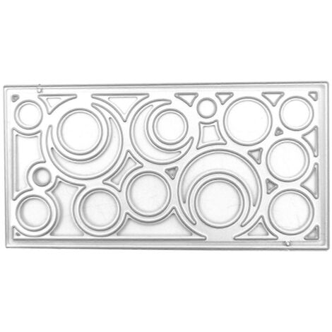 Matrices de découpe en métal pour cadre en dentelle, pour la création d'objets en papier et la décoration d'albums photo.