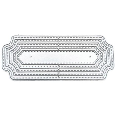 Matrices de découpe en métal pour étiquettes, pochoirs, scrapbooking, cartes en papier, moules