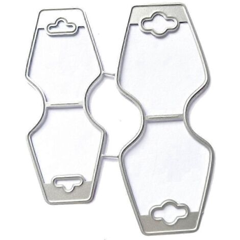 Matrices de découpe en métal pour étiquettes suspendues, gaufrage de cartes, gabarit pour album photo DIY, pochoir