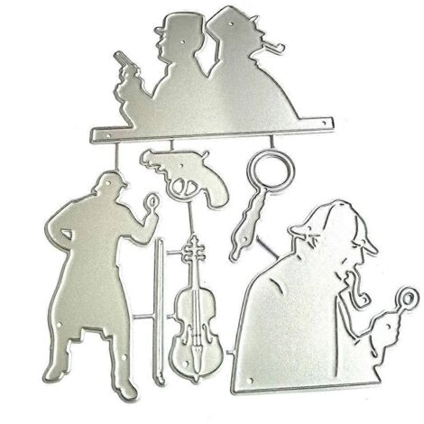 Matrices de découpe en métal pour hommes, pochoirs, matrices de découpe pour scrapbooking, albums, cartes en papier, gabarits de gaufrage, moules et décorations artisanales