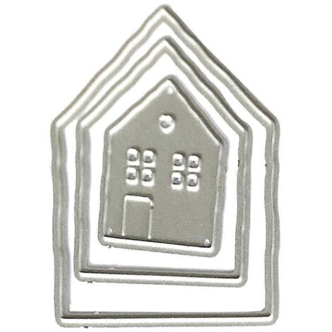 Matrices de découpe en métal pour maisons, pochoirs, scrapbooking, album DIY, tampons, gaufrage de cartes en papier
