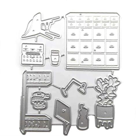Matrices de découpe en métal pour meubles, pochoirs, modèles de scrapbooking et de cartes en papier.