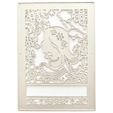 Matrices de découpe en métal pour scrapbooking, pochoirs et découpes de cartes en relief, style DIY photo.