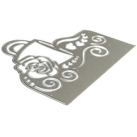 Matrices de découpe en métal pour tasse à café de Noël, pochoir, scrapbooking, carte en papier, moule, gaufrage, décoration artisanale