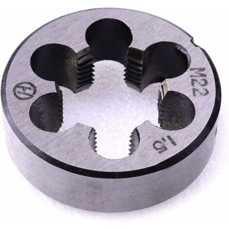 Matrices métricas, M22 x 1,5 mm, rosca métrica derecha, 1 pieza