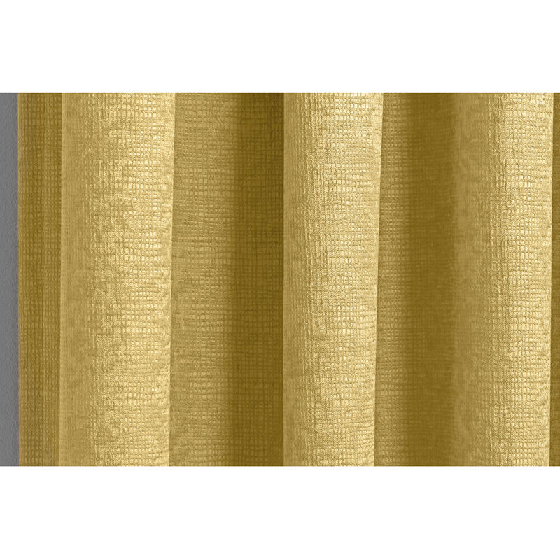 Matrix Pair of 117 X 183 Blackout Curtains, Ochre