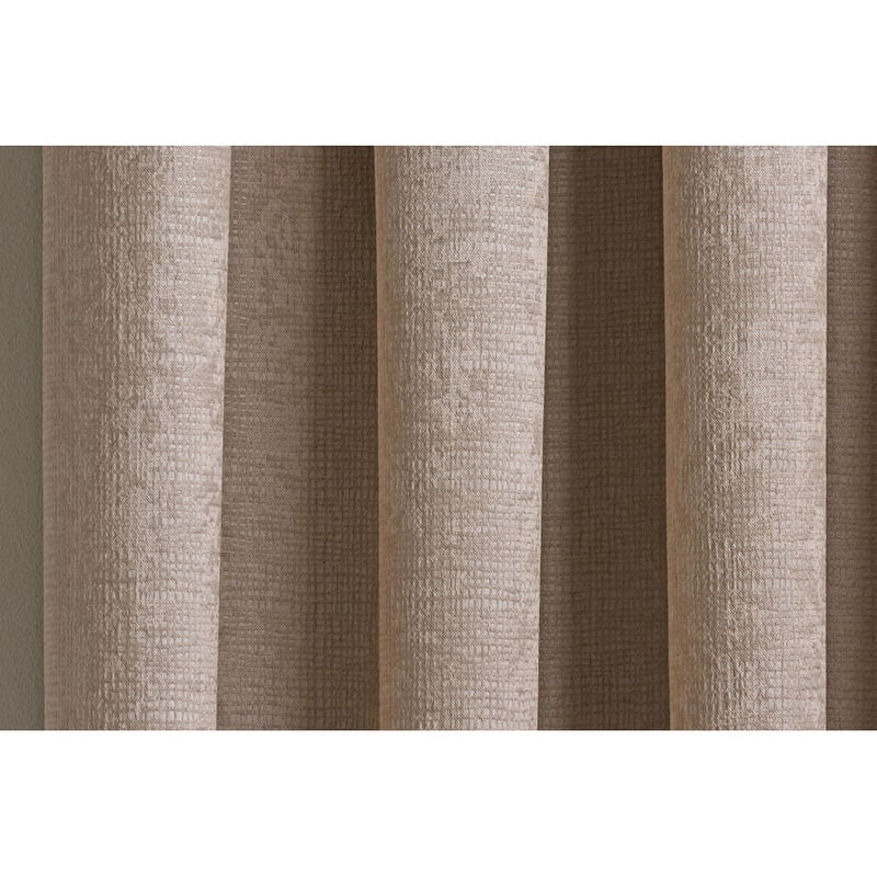 Tyrone Textiles - Matrix Pair of 168 X 229 Blackout Curtains, Latte