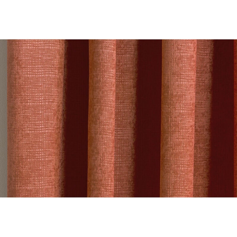 Matrix Pair of 117 X 137 Blackout Curtains, Orange