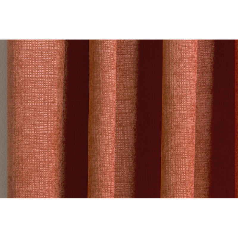 Tyrone Textiles - Matrix Pair of 229 X 183 Blackout Curtains, Orange