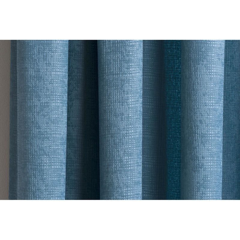 Tyrone Textiles - Matrix Pair of 229 X 183 Blackout Curtains, Teal