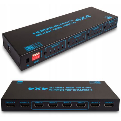 MATRIZ HDMI 2.0 4x4 CONMUTADOR 4K/60HZ HDCP DOLBY 7.1