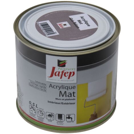 Matt acrylfarbe grau beton Jafep 0,5 L