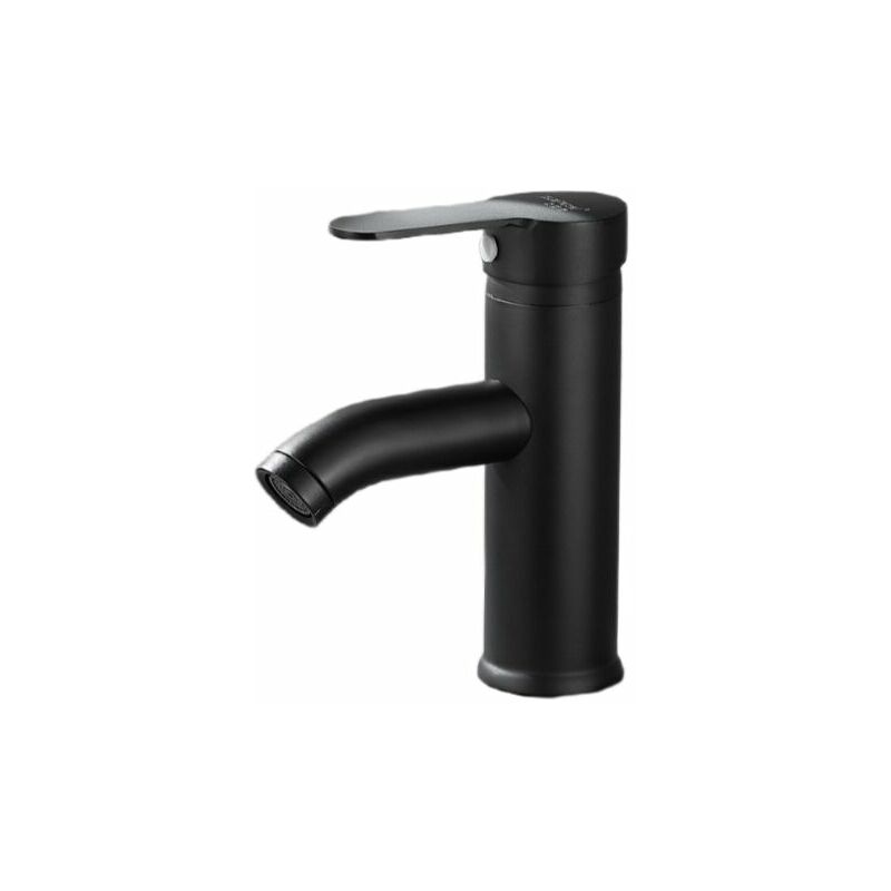 Matt black washbasin tap - Hot / cold water mixer tap - Black