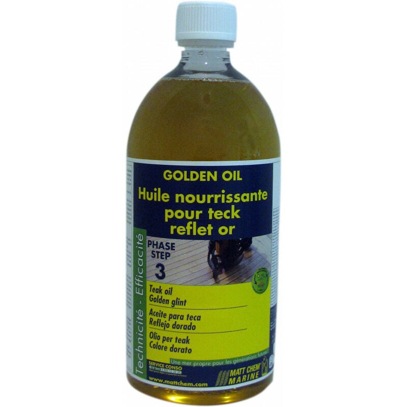 Huile pour teck - reflet or - MATT CHEM - 500 ml - or