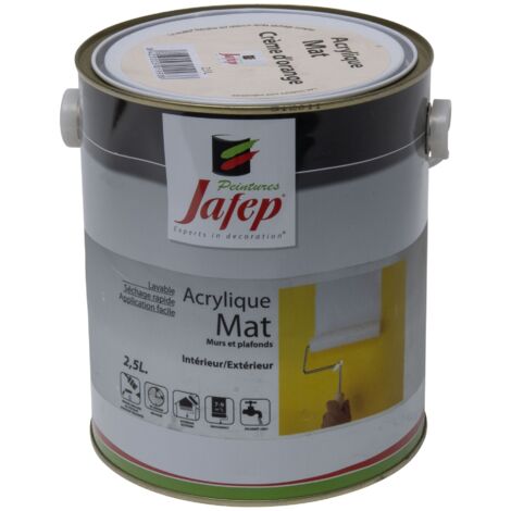 Matt orange Creme Acrylfarbe Jafep  2,5L