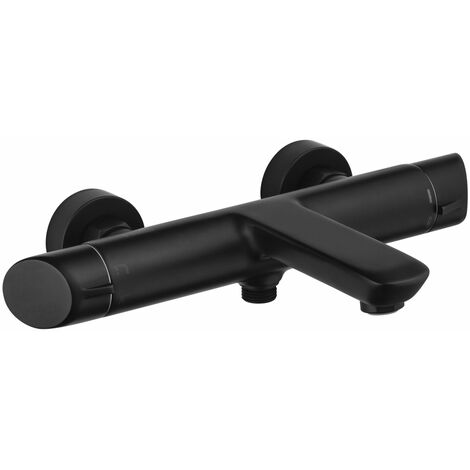 Matt Schwarze Wannenarmatur Badarmatur Wasserhahn für die Badewanne - Serie ARNIKA