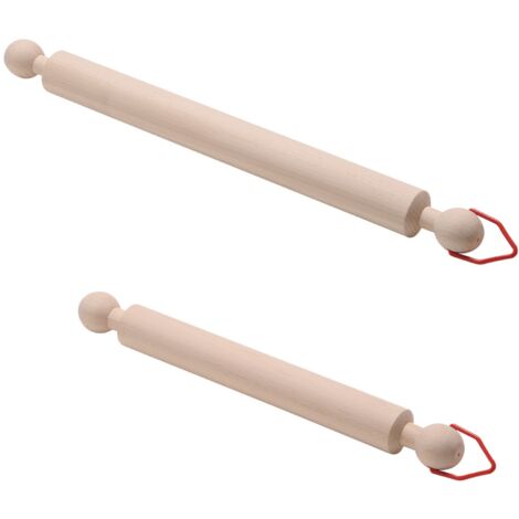 Mattarello da Cucina in Legno Girevole con Gancio 40 cm