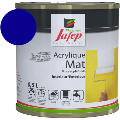 Matte Acrylfarbe Dunkelblau Jafep  0,5l