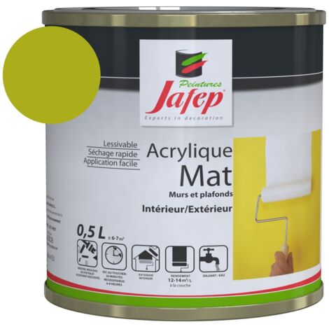 Matte Acrylfarbe Limette Jafep  0,5L