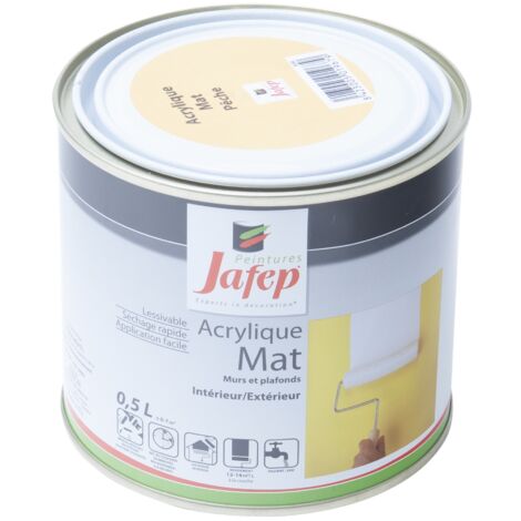 Matte Acrylfarbe Pfirsich Jafep  0,5 L