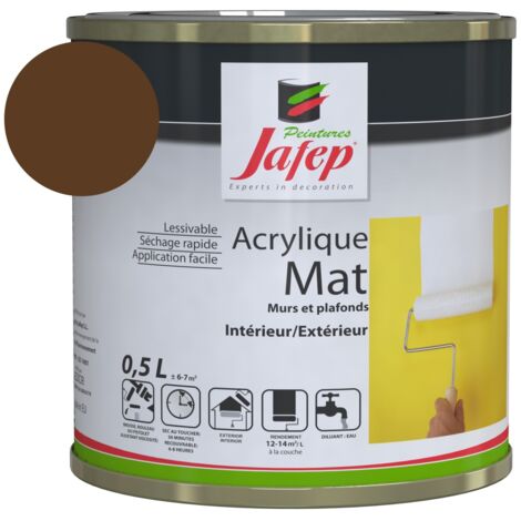 Matte Acrylfarbe Schokolade Jafep  0,5L  0,5 L