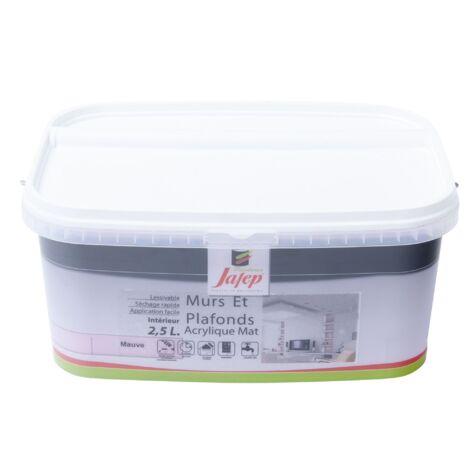 Matte acrylwand- und Deckenfarbe lila  2,5L  Jafep