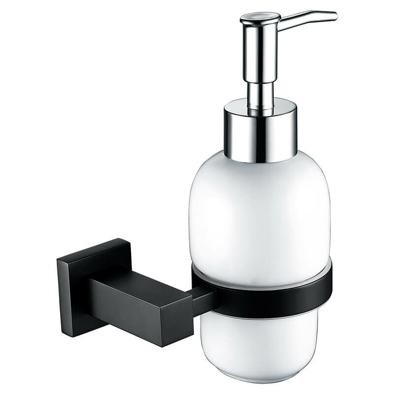 Modern Soap Square Dispenser Matte Black