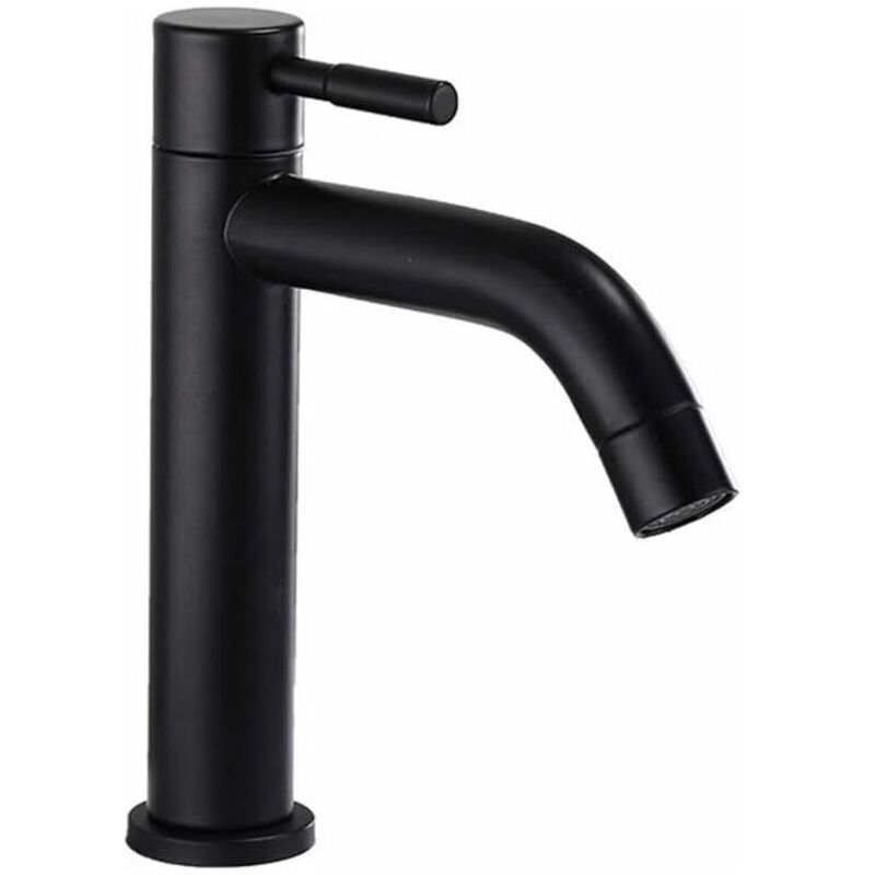 Image of Matte Black Stainless Steel Bathroom Faucet